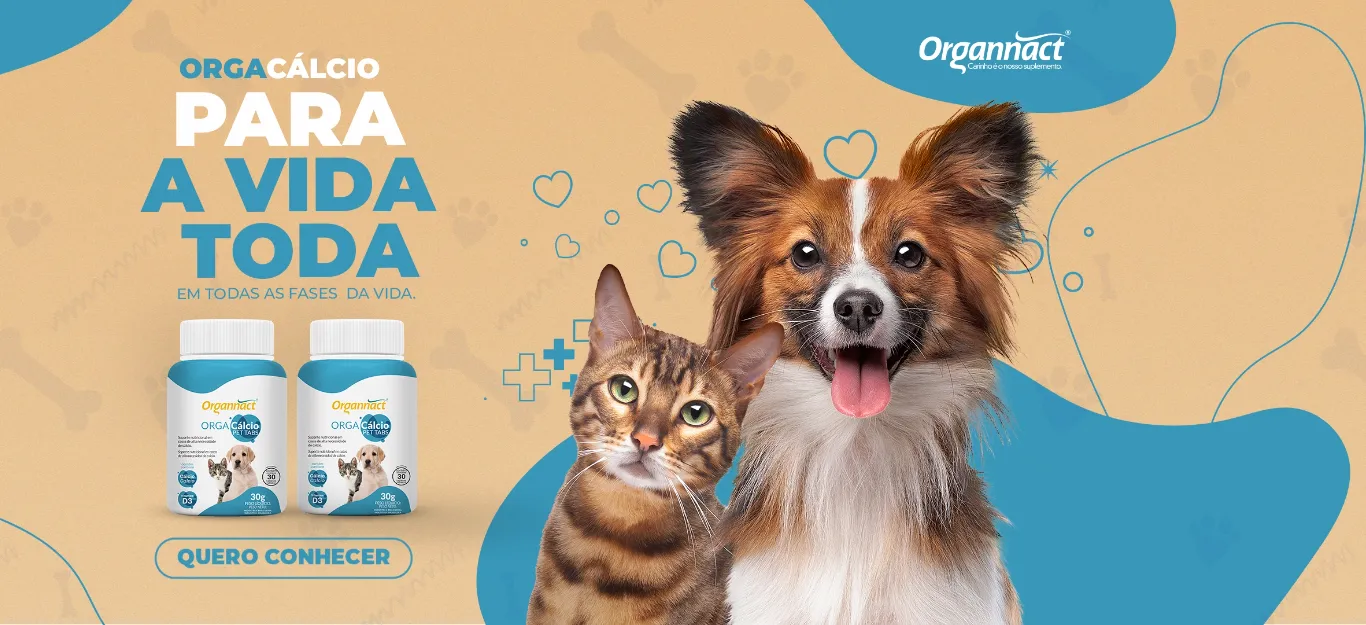 Banner da organnact com os produtos Orga Cálcio