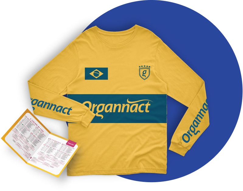 Camiseta Organnact Brasil